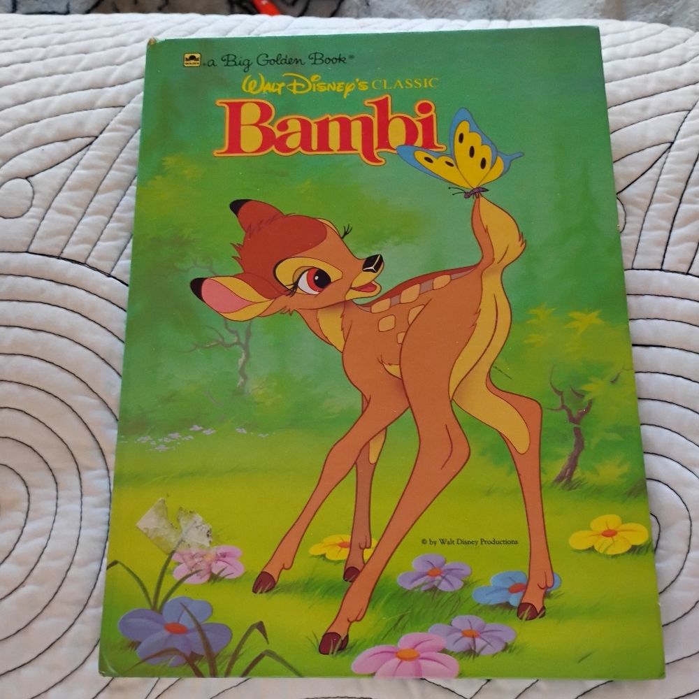 Vintage Walt Disney's Classic Bambi Book Story Time